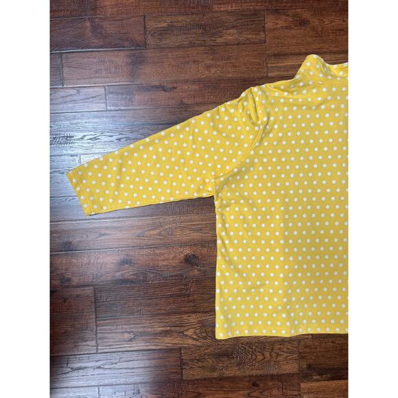 Vintage Lightweight Jacket Yellow White Polka Dots 3X-Large Quacker Factory - Picture 9 of 10